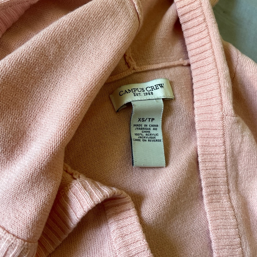 Y2K Women's Pink Hooded Sweater - Picture 2 of 3